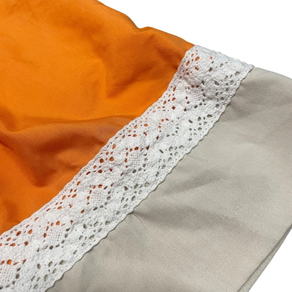 Smocked Blessings Toddler Girls Orange Pumpkin Embroidered Dress Size 2T - Picture 6 of 6